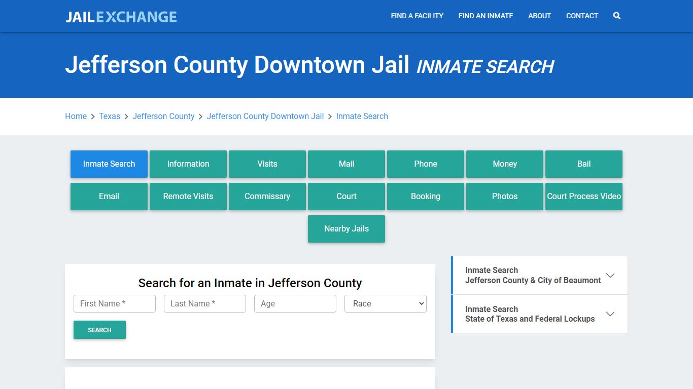 Jefferson County Downtown Jail Inmate Search - Jail Exchange